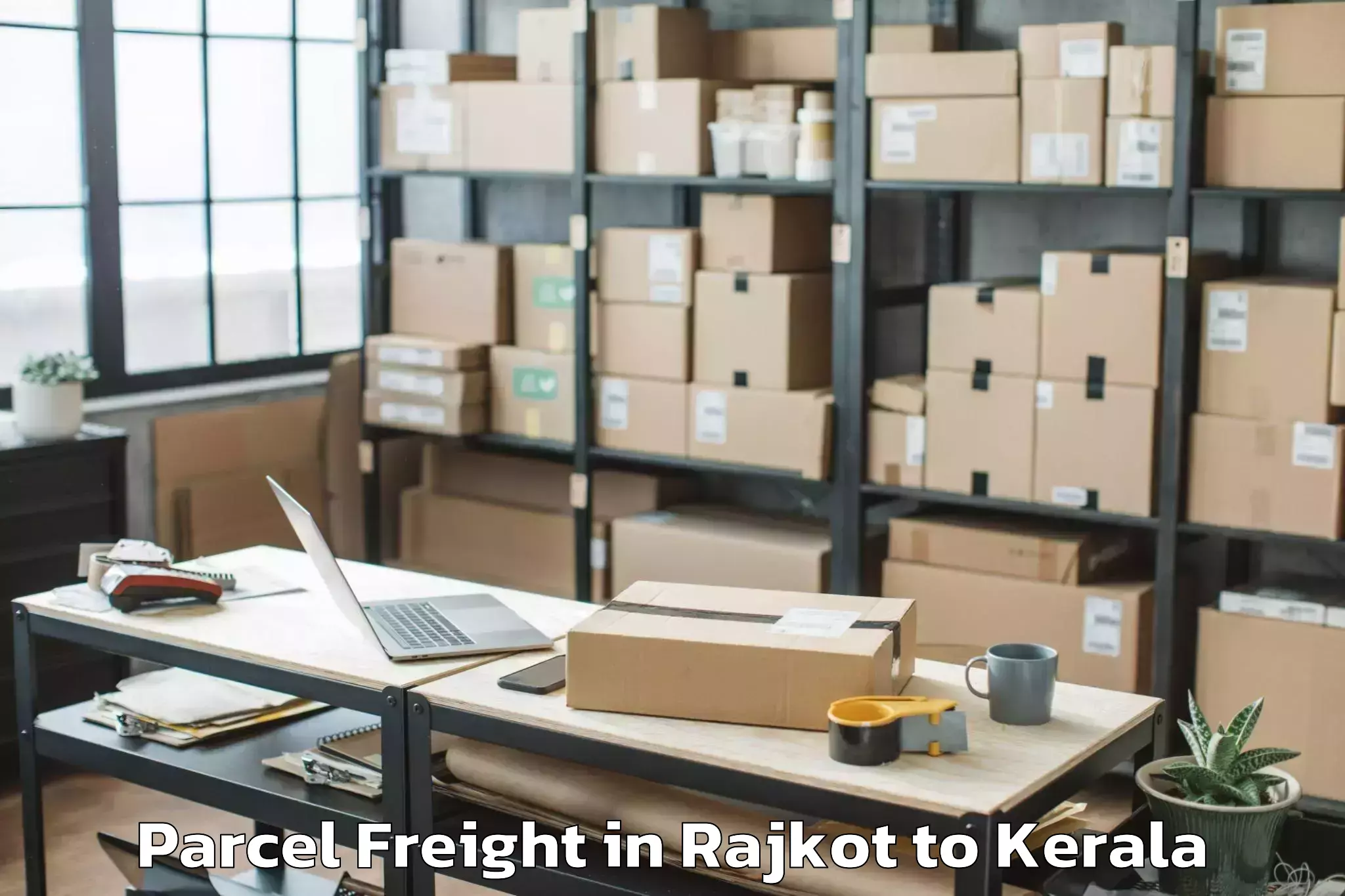 Hassle-Free Rajkot to Mall Of Travancore Parcel Freight